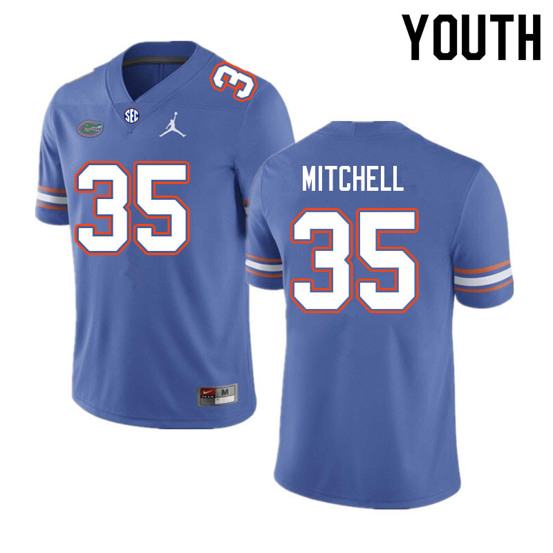 Youth #35 Dakota Mitchell Florida Gators College Football Jerseys Sale-Royal